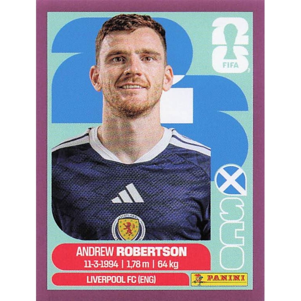 Panini Fifa World Cup 2026 Sticker PURPLE BORDER PARALLEL Andrew Robertson SCO 6